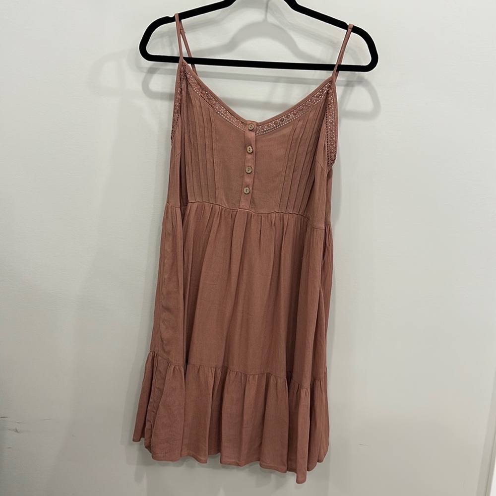 Elegant Brown Midi Dress